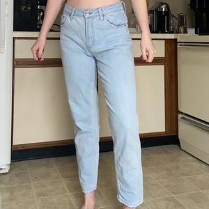 high rise mom jeans